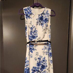 Blue and white  Summer dress size 8